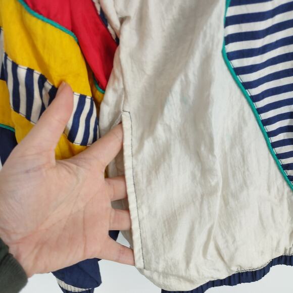 La Costa Spa Los Angeles Vintage Color Block Windbreaker Size Medium - Picture 2 of 7
